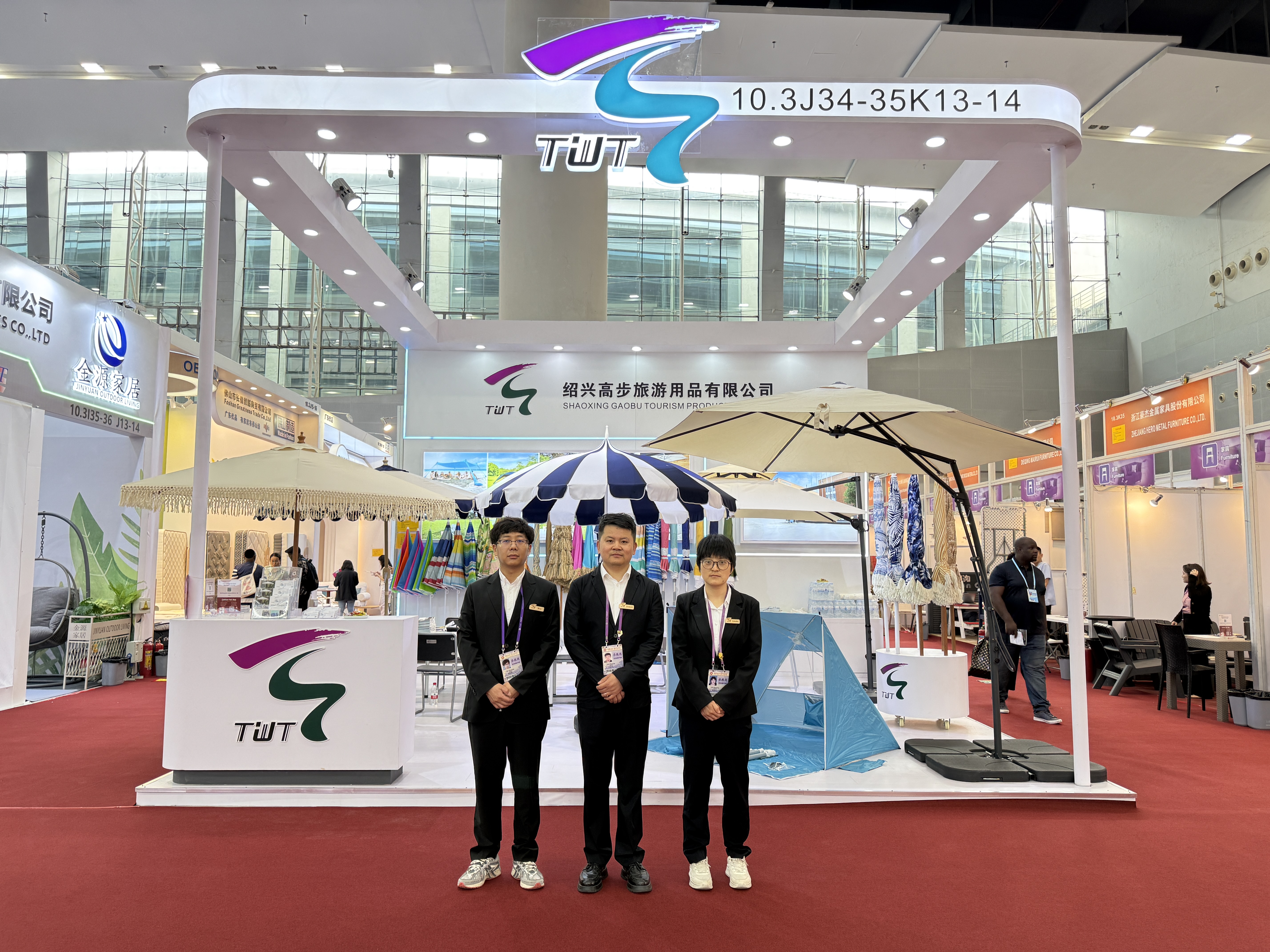 Shaoxing Gaobu Tourism Products Co., Ltd. verkade på Canton Fair för att visa innovativa utomhusprodukter.